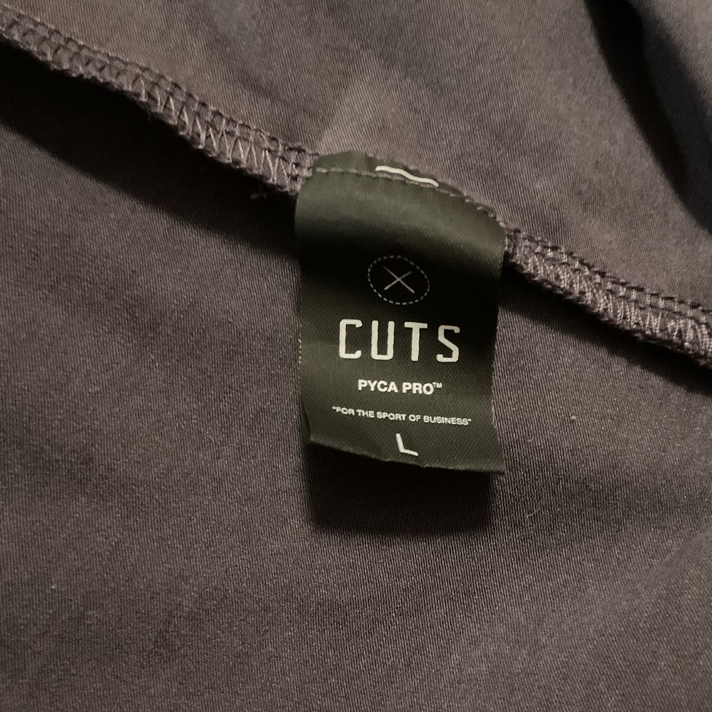 Cuts Men’s Henley Shirt Long Sleeve Dark Gray - Picture 7 of 10
